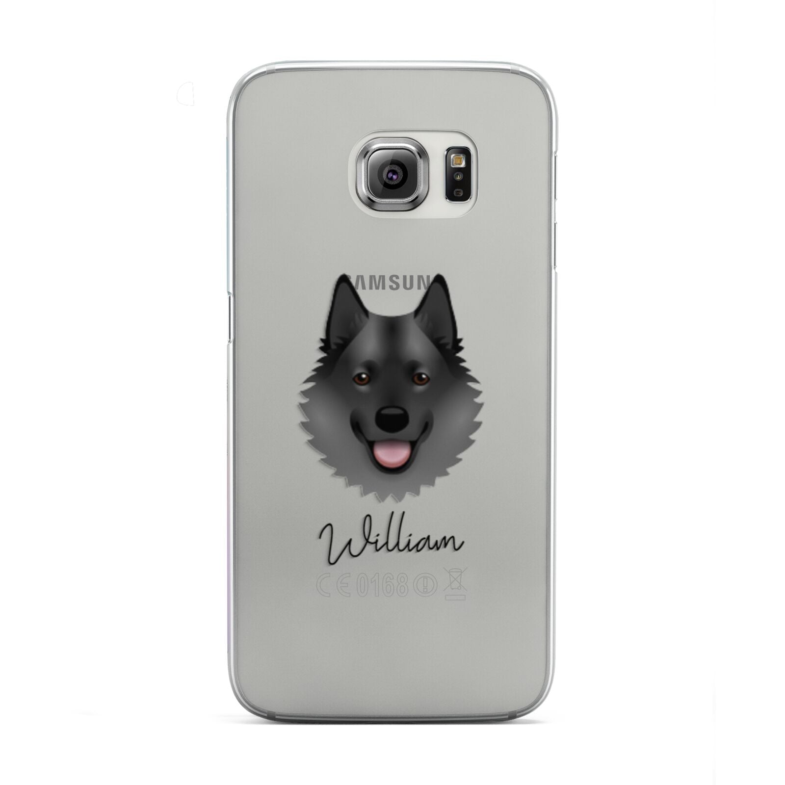 Norwegian Elkhound Personalised Samsung Galaxy S6 Edge Case