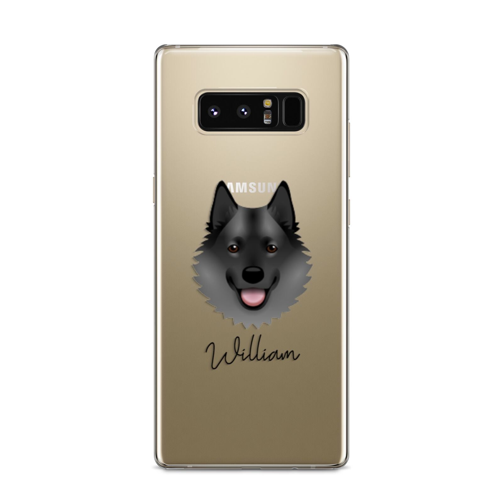 Norwegian Elkhound Personalised Samsung Galaxy S8 Case