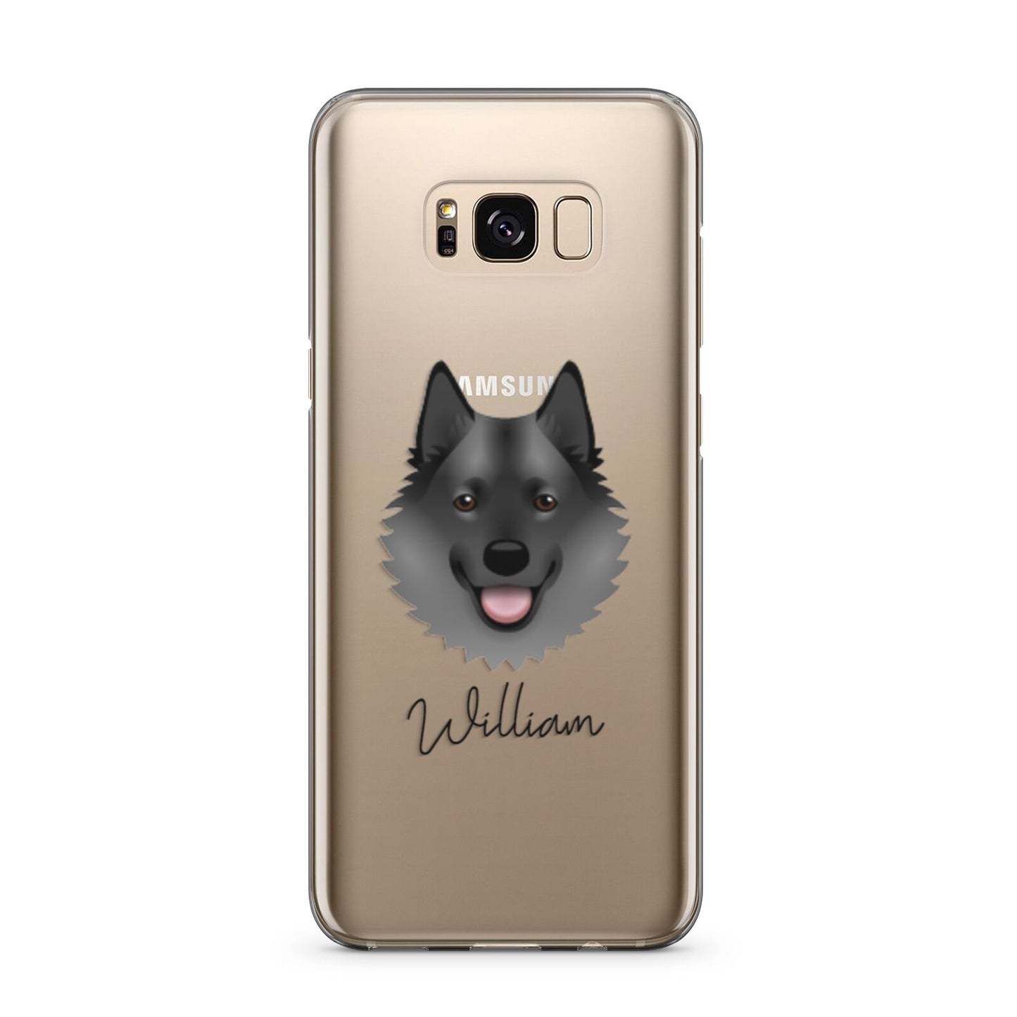 Norwegian Elkhound Personalised Samsung Galaxy S8 Plus Case