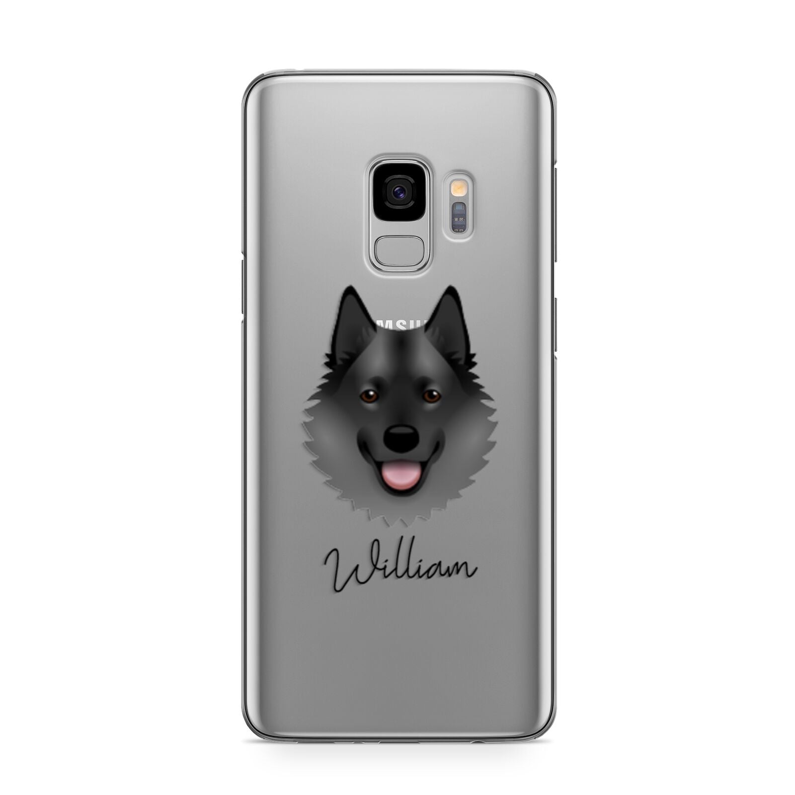 Norwegian Elkhound Personalised Samsung Galaxy S9 Case