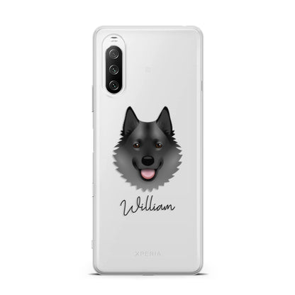 Norwegian Elkhound Personalised Sony Xperia 10 III Case