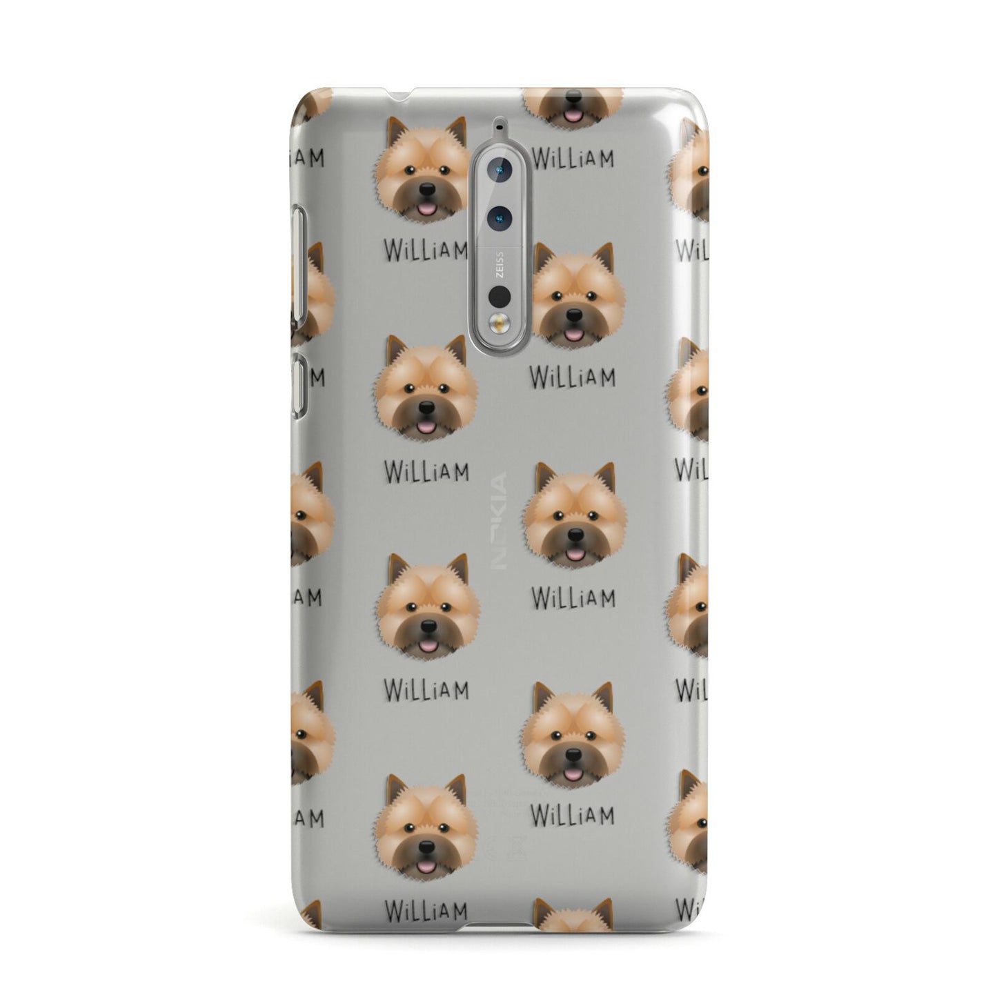 Norwich Terrier Icon with Name Nokia Case