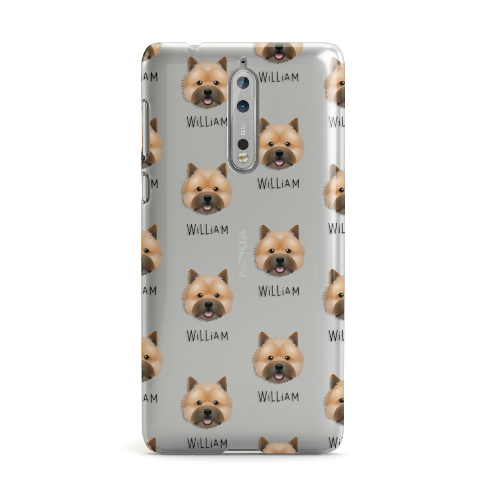 Norwich Terrier Icon with Name Nokia Case