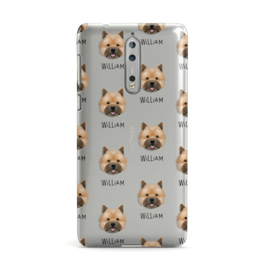 Norwich Terrier Icon with Name Nokia Case