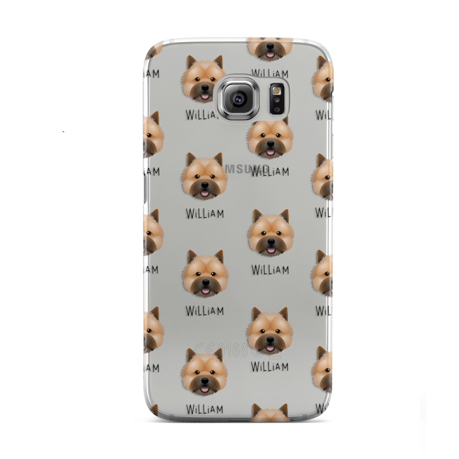 Norwich Terrier Icon with Name Samsung Galaxy S6 Case