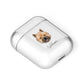 Norwich Terrier Personalised AirPods Case Laid Flat