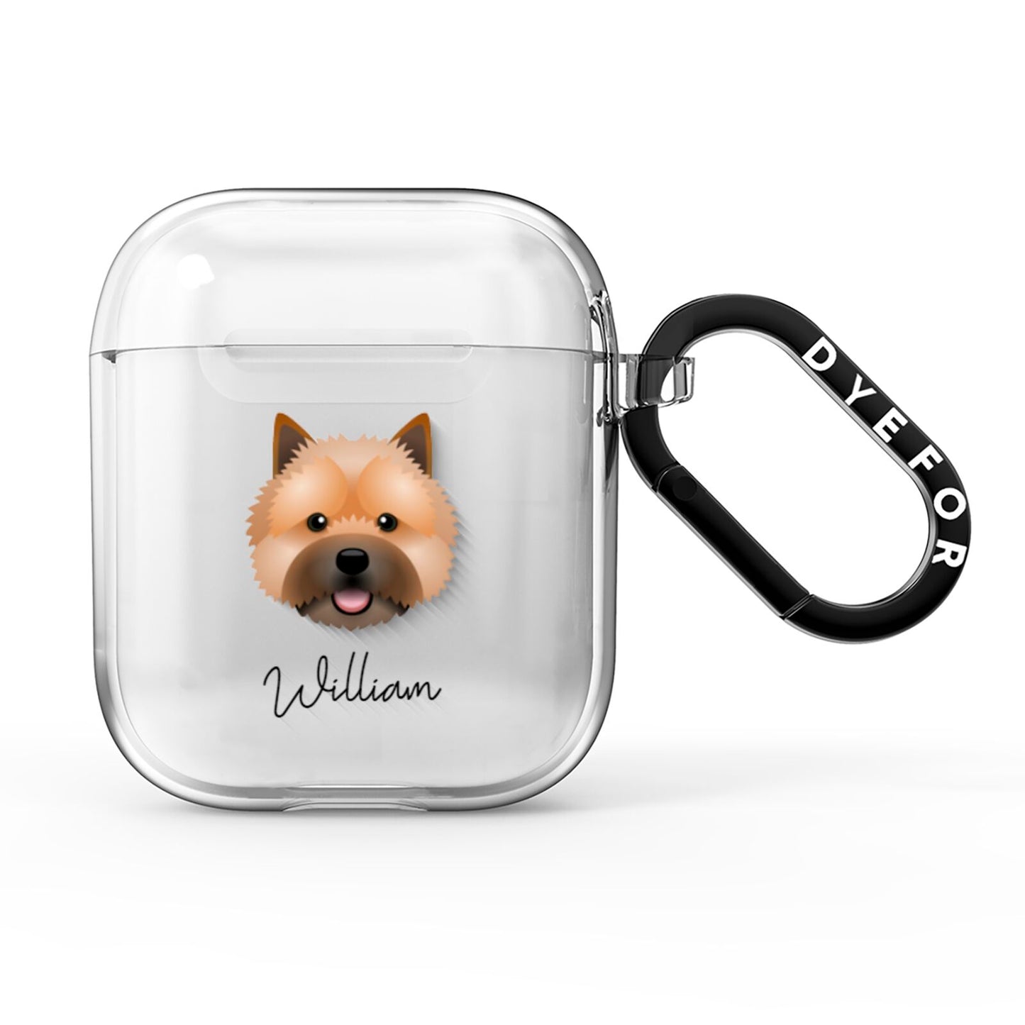 Norwich Terrier Personalised AirPods Clear Case