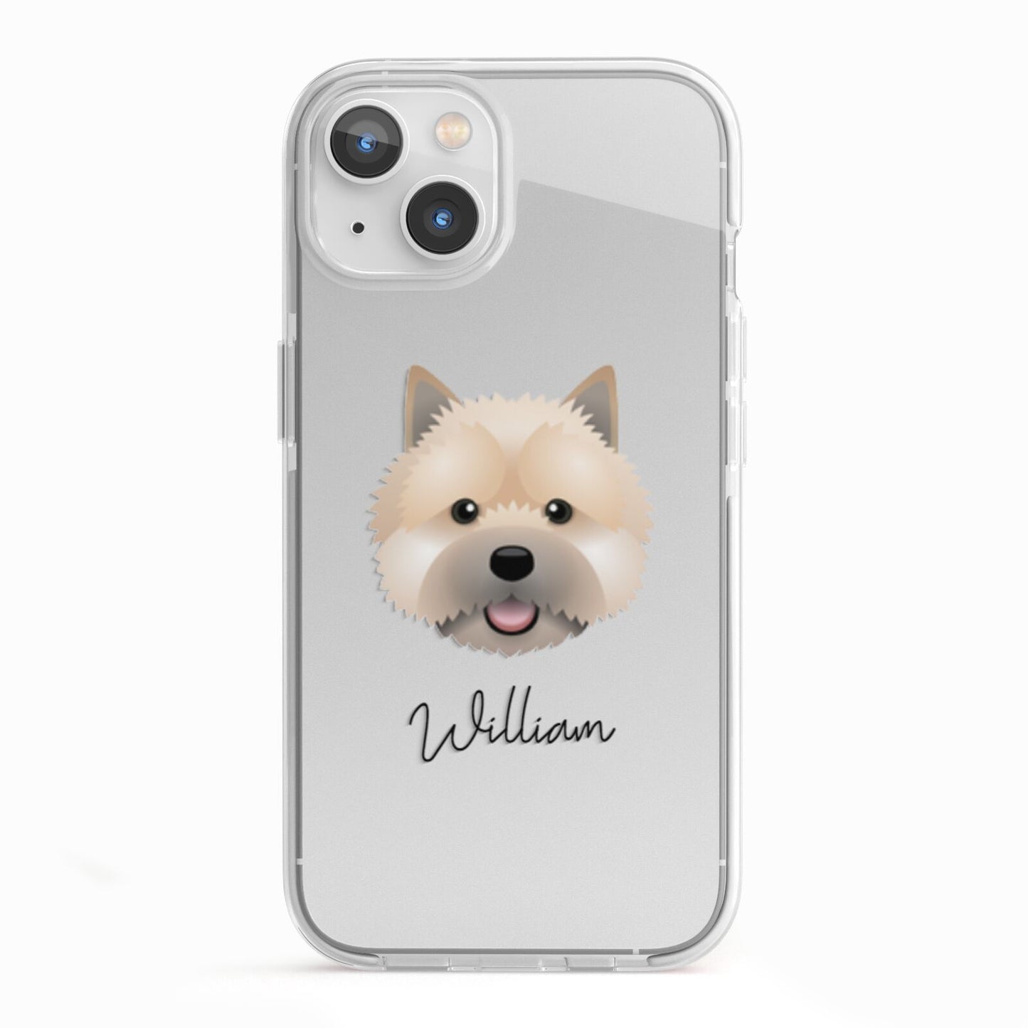 Norwich Terrier Personalised iPhone 13 TPU Impact Case with White Edges