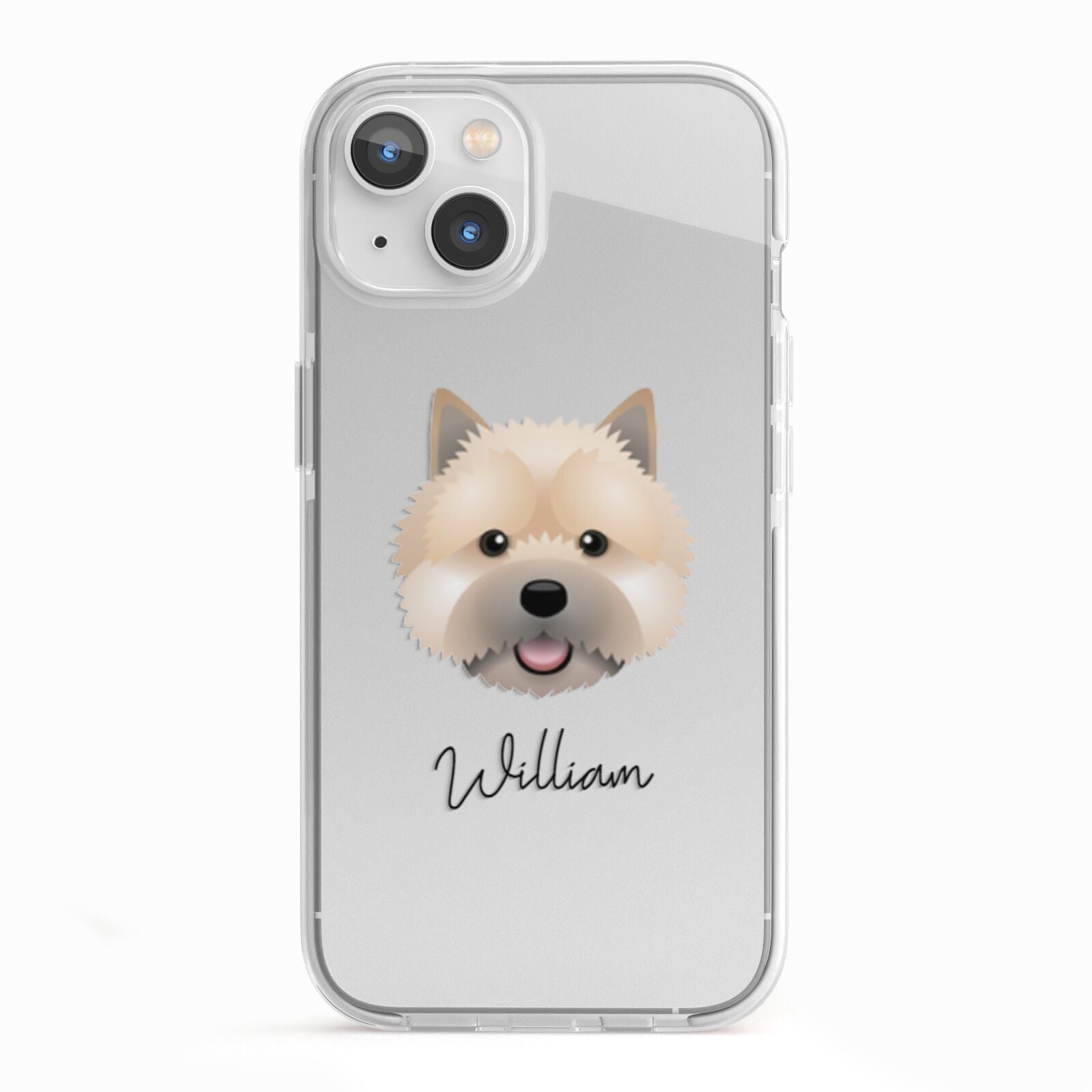 Norwich Terrier Personalised iPhone 13 TPU Impact Case with White Edges