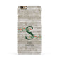 Nostalgic Monogram Personalised Apple iPhone 6 3D Snap Case