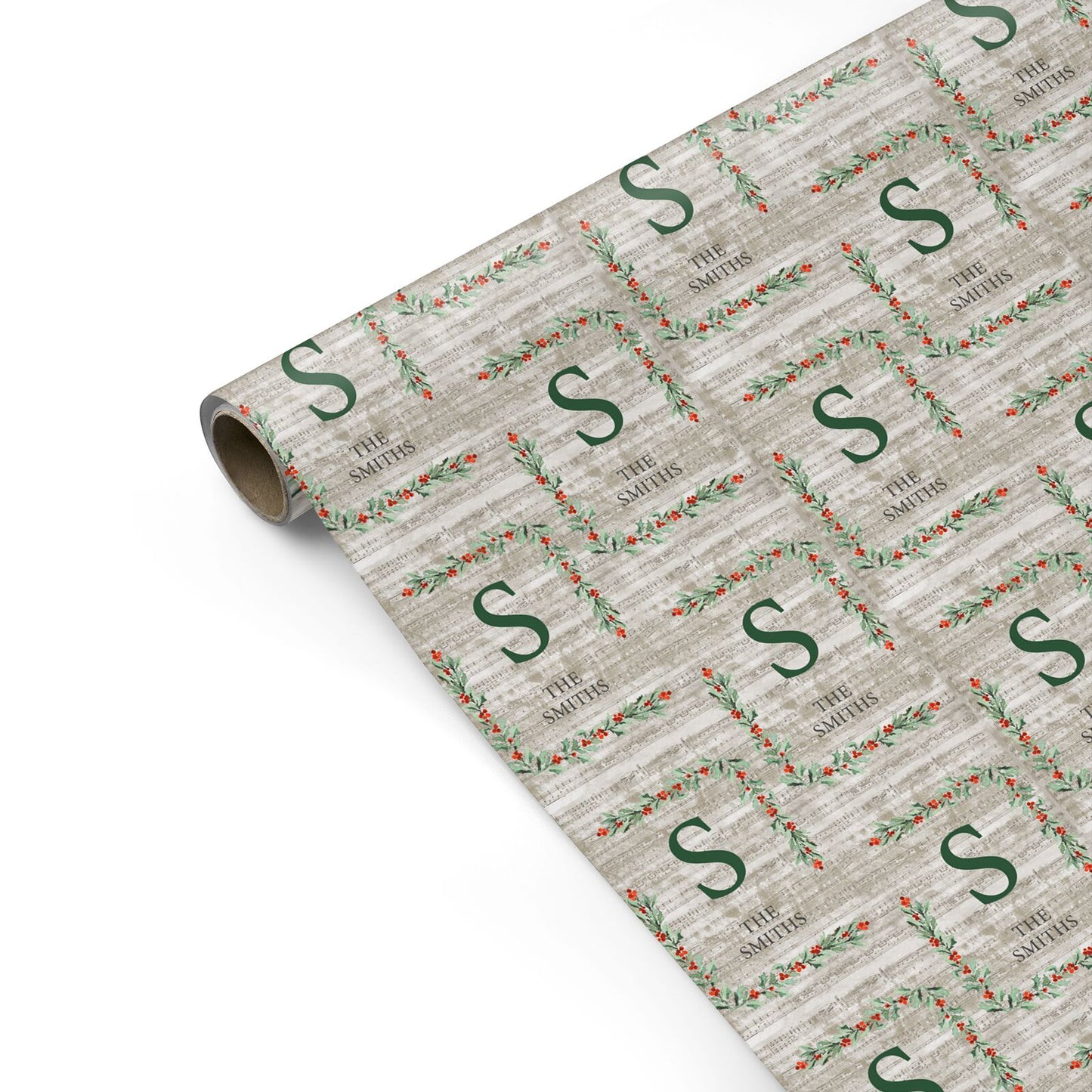 Nostalgic Monogram Personalised Personalised Gift Wrap
