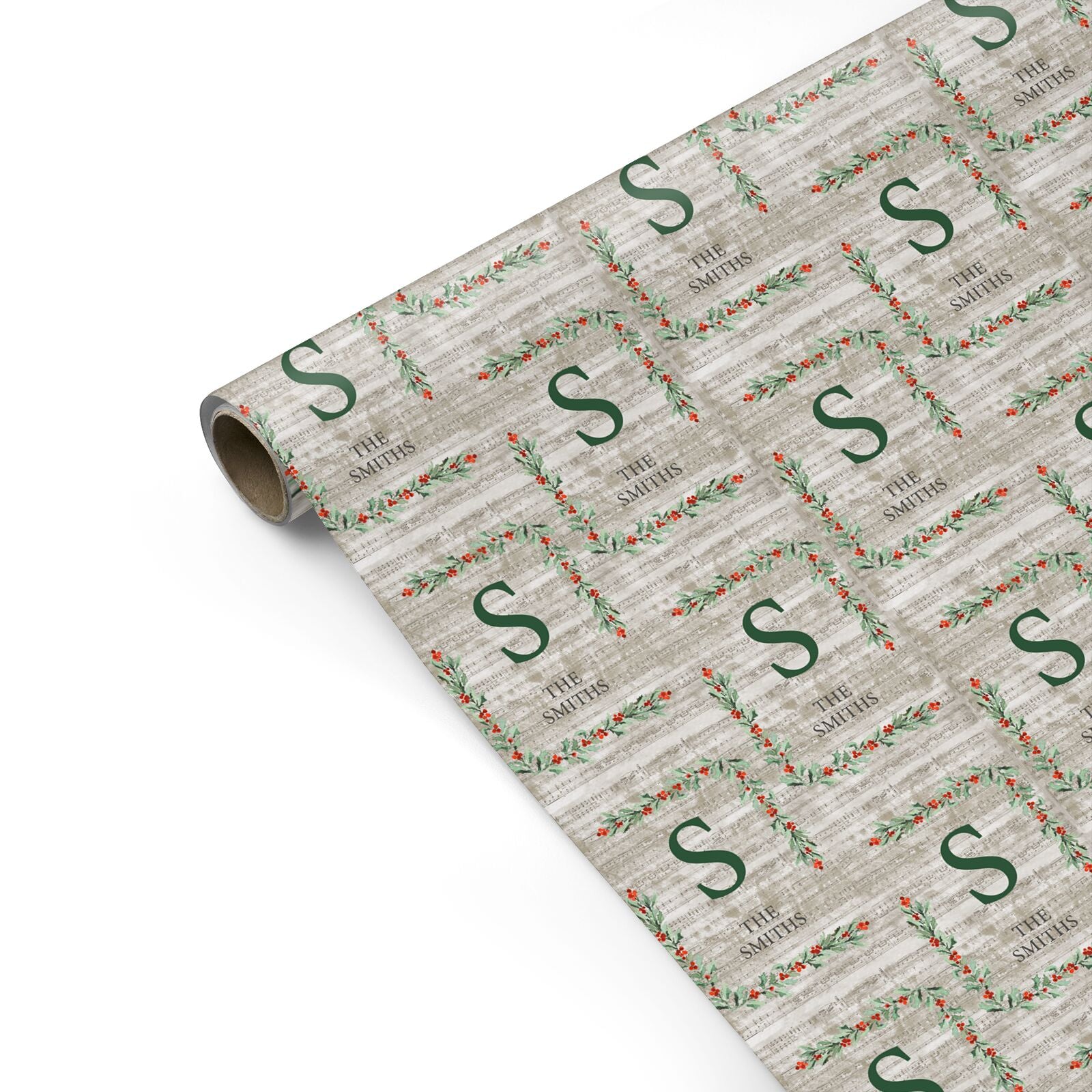 Nostalgic Monogram Personalised Personalised Gift Wrap