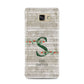 Nostalgic Monogram Personalised Samsung Galaxy A7 2016 Case on gold phone