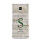 Nostalgic Monogram Personalised Samsung Galaxy A9 2016 Case on gold phone