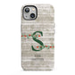 Nostalgic Monogram Personalised iPhone 13 Full Wrap 3D Tough Case