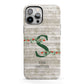 Nostalgic Monogram Personalised iPhone 13 Pro Max Full Wrap 3D Tough Case