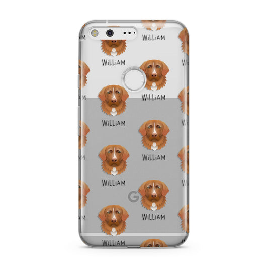 Nova Scotia Duck Tolling Retriever Icon with Name Google Pixel Case