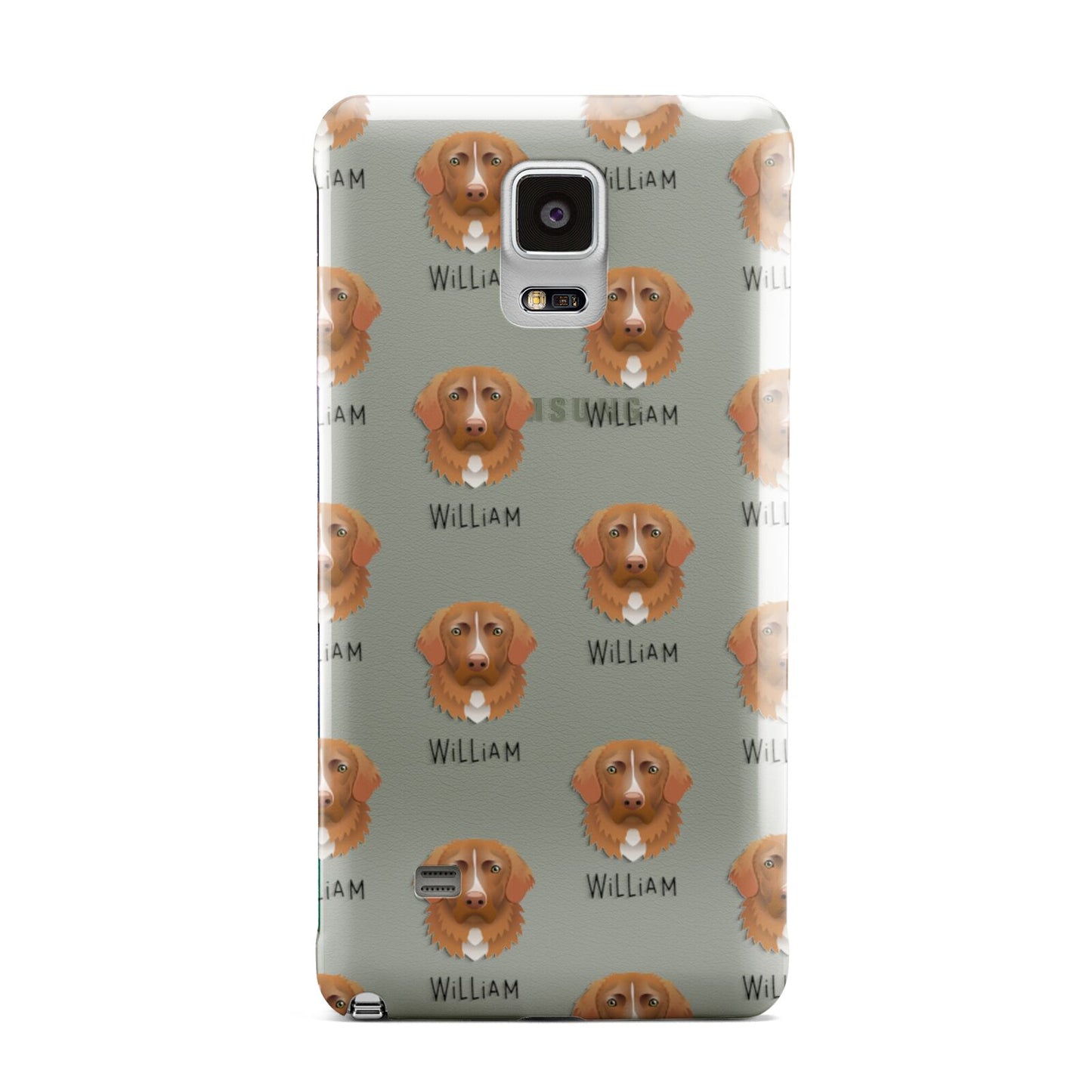 Nova Scotia Duck Tolling Retriever Icon with Name Samsung Galaxy Note 4 Case