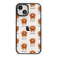Nova Scotia Duck Tolling Retriever Icon with Name iPhone 13 Black Impact Case on Silver phone