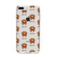 Nova Scotia Duck Tolling Retriever Icon with Name iPhone 8 Plus Bumper Case on Silver iPhone