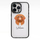 Nova Scotia Duck Tolling Retriever Personalised iPhone 13 Pro Black Impact Case on Silver phone