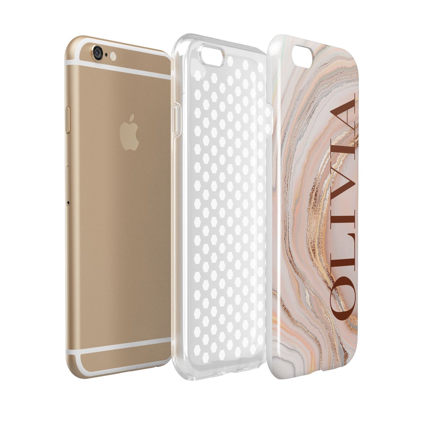 Nude Agate Apple iPhone 6 3D Tough Case Expanded view