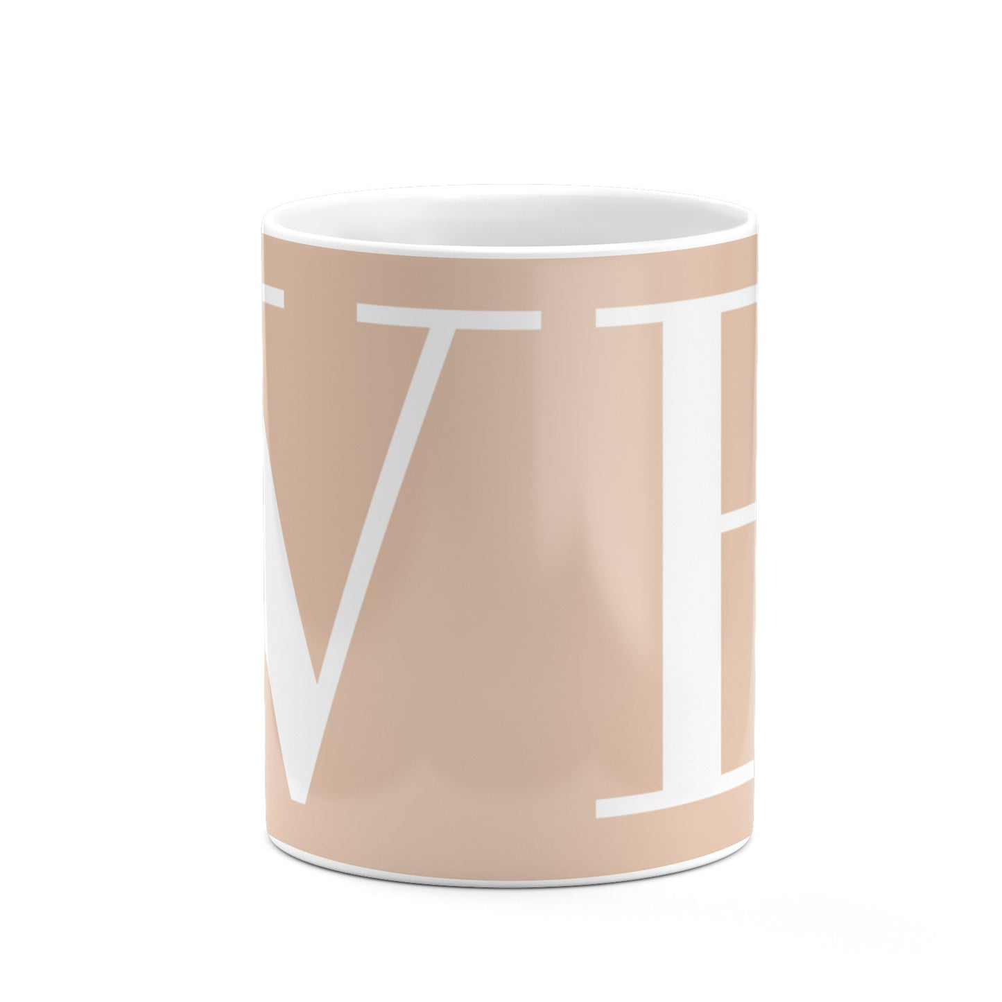 Nude And White Personalised 10oz Mug Alternative Image 7