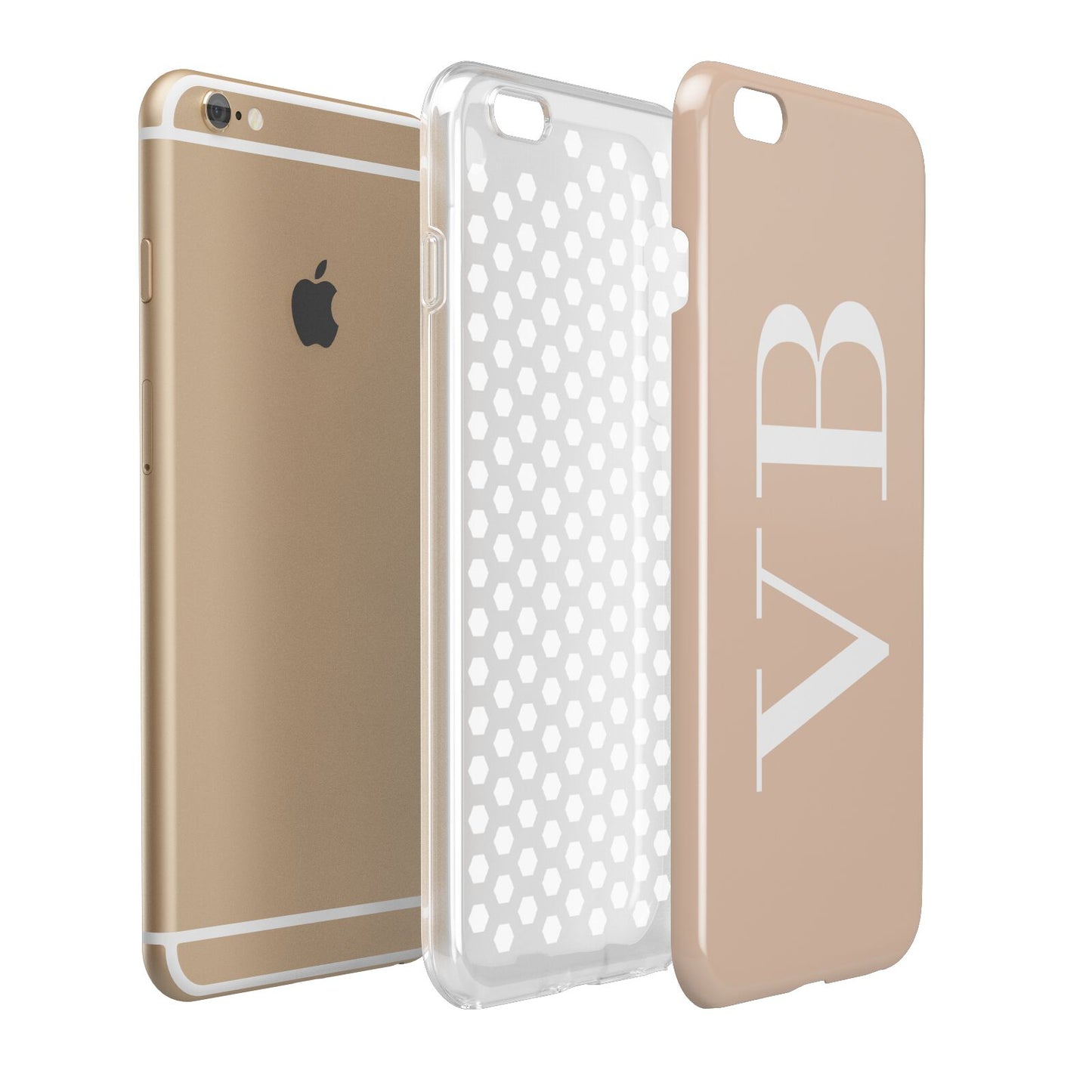 Nude And White Personalised Apple iPhone 6 Plus 3D Tough Case Expand Detail Image