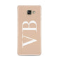 Nude And White Personalised Samsung Galaxy A3 2016 Case on gold phone