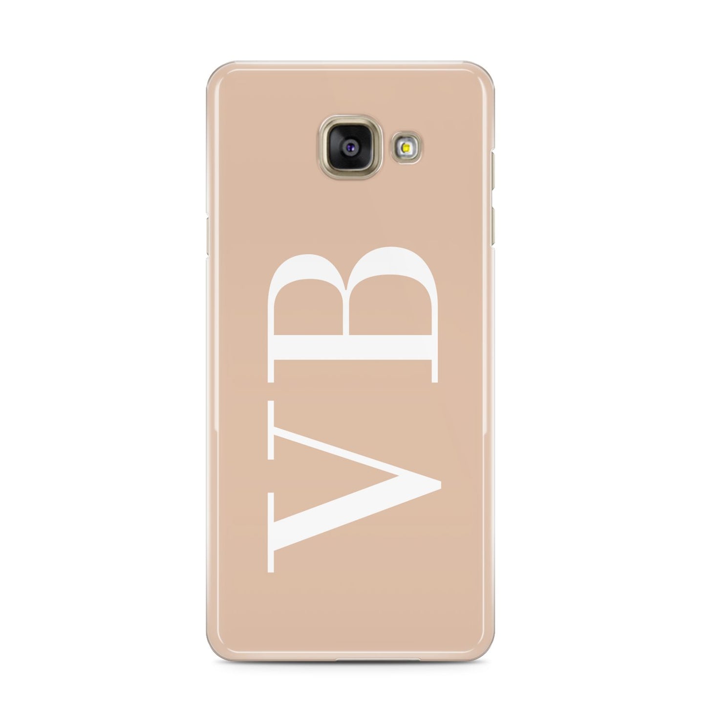 Nude And White Personalised Samsung Galaxy A3 2016 Case on gold phone
