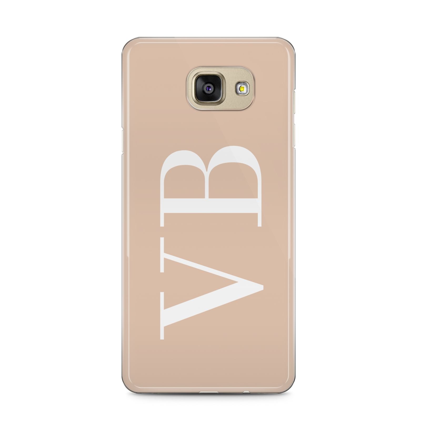 Nude And White Personalised Samsung Galaxy A5 2016 Case on gold phone