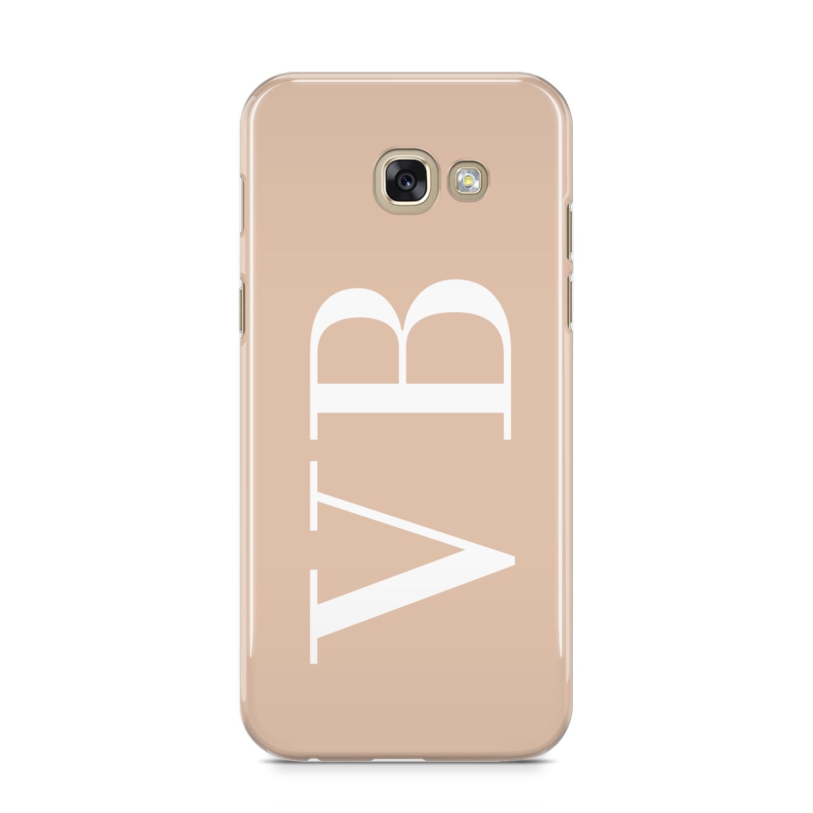 Nude And White Personalised Samsung Galaxy A5 2017 Case on gold phone