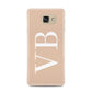 Nude And White Personalised Samsung Galaxy A7 2016 Case on gold phone