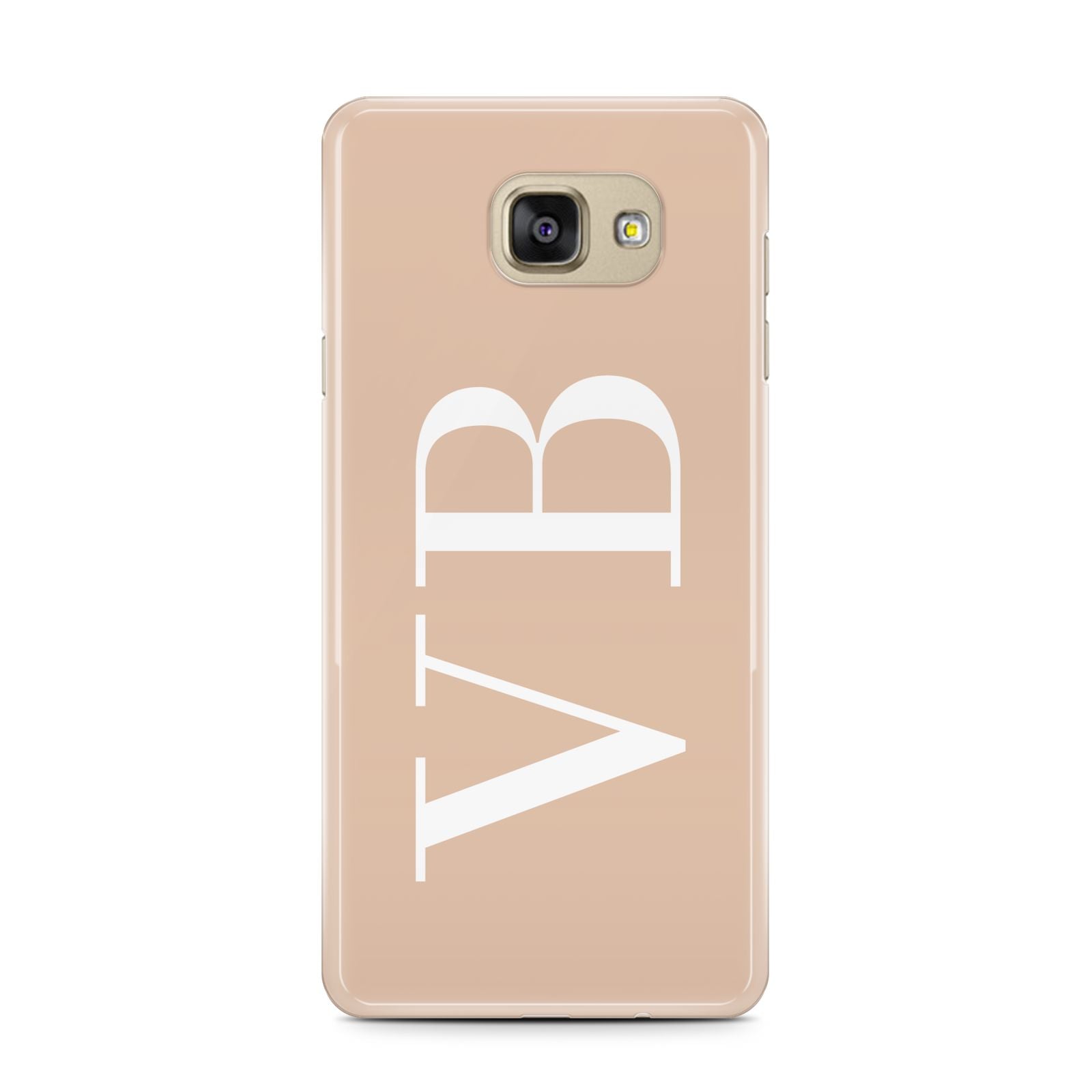 Nude And White Personalised Samsung Galaxy A7 2016 Case on gold phone