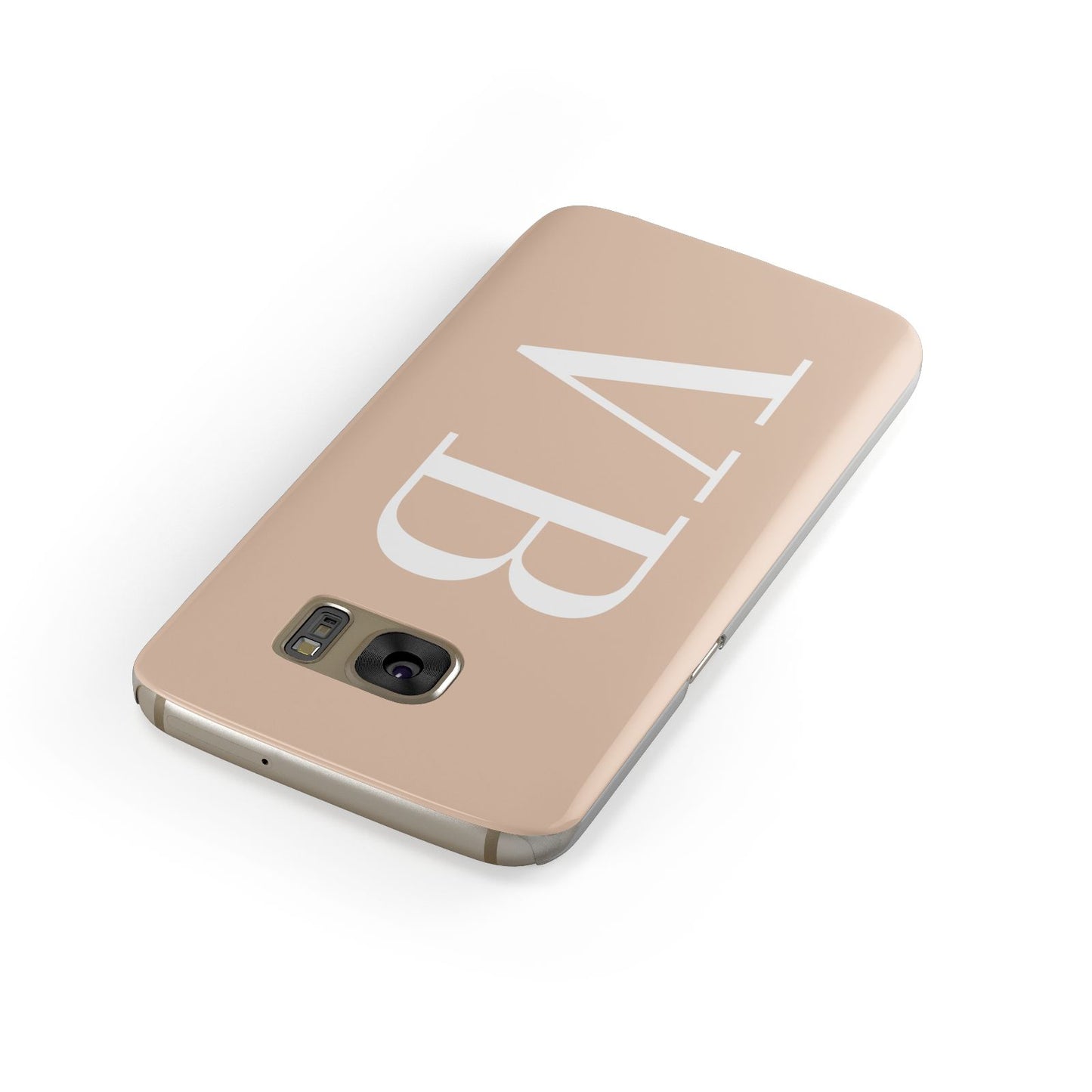Nude And White Personalised Samsung Galaxy Case Front Close Up