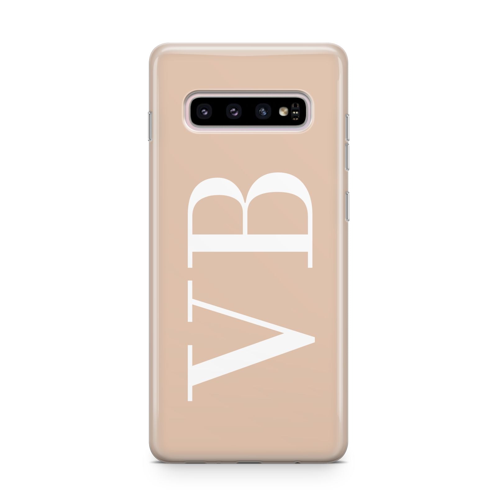 Nude And White Personalised Samsung Galaxy S10 Plus Case