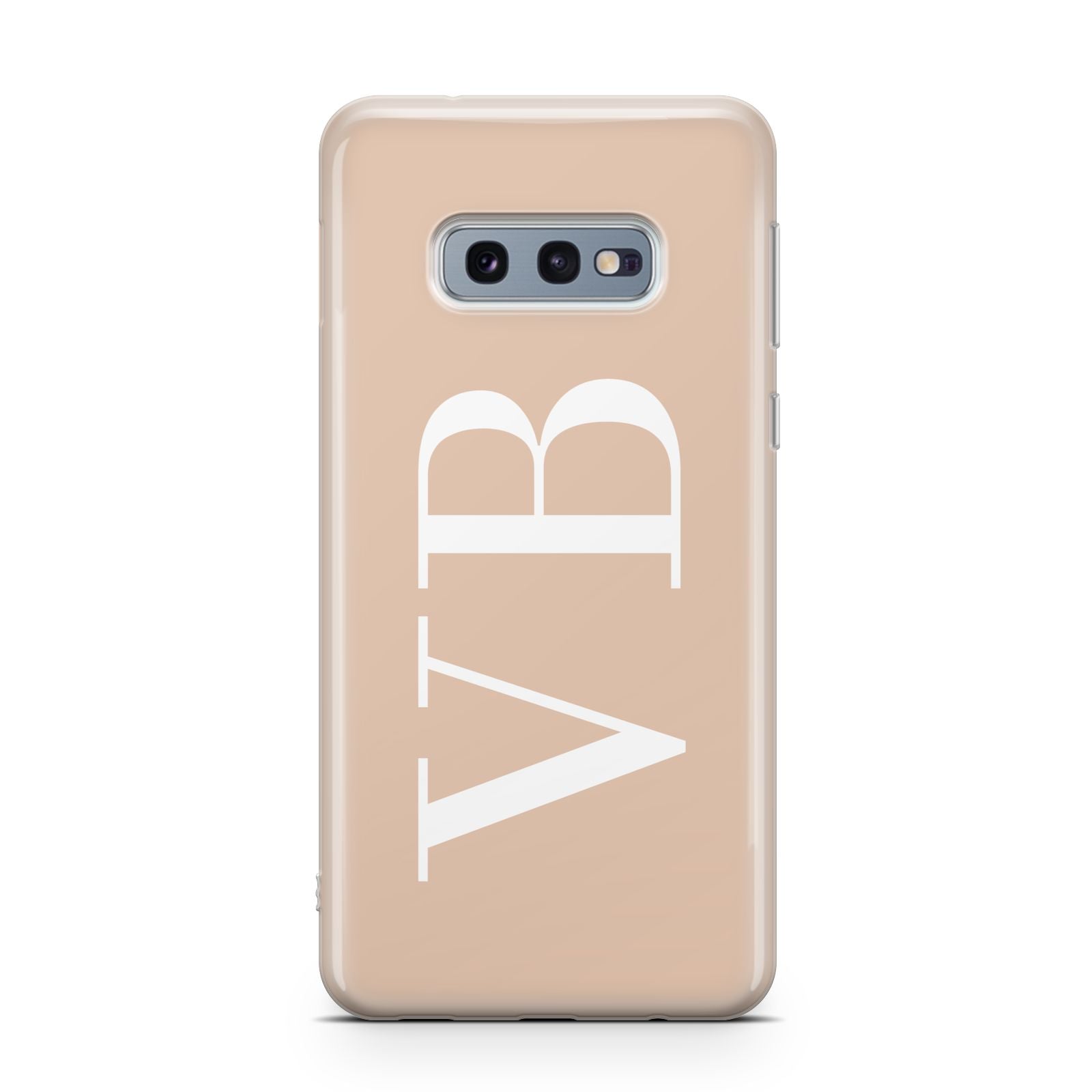 Nude And White Personalised Samsung Galaxy S10E Case