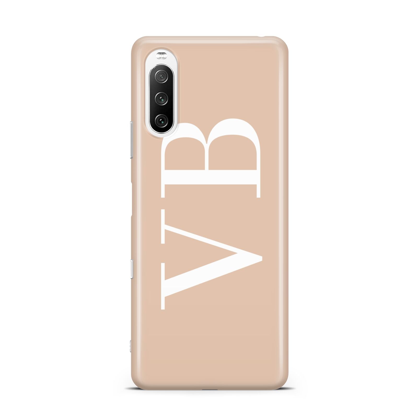 Nude And White Personalised Sony Xperia 10 III Case
