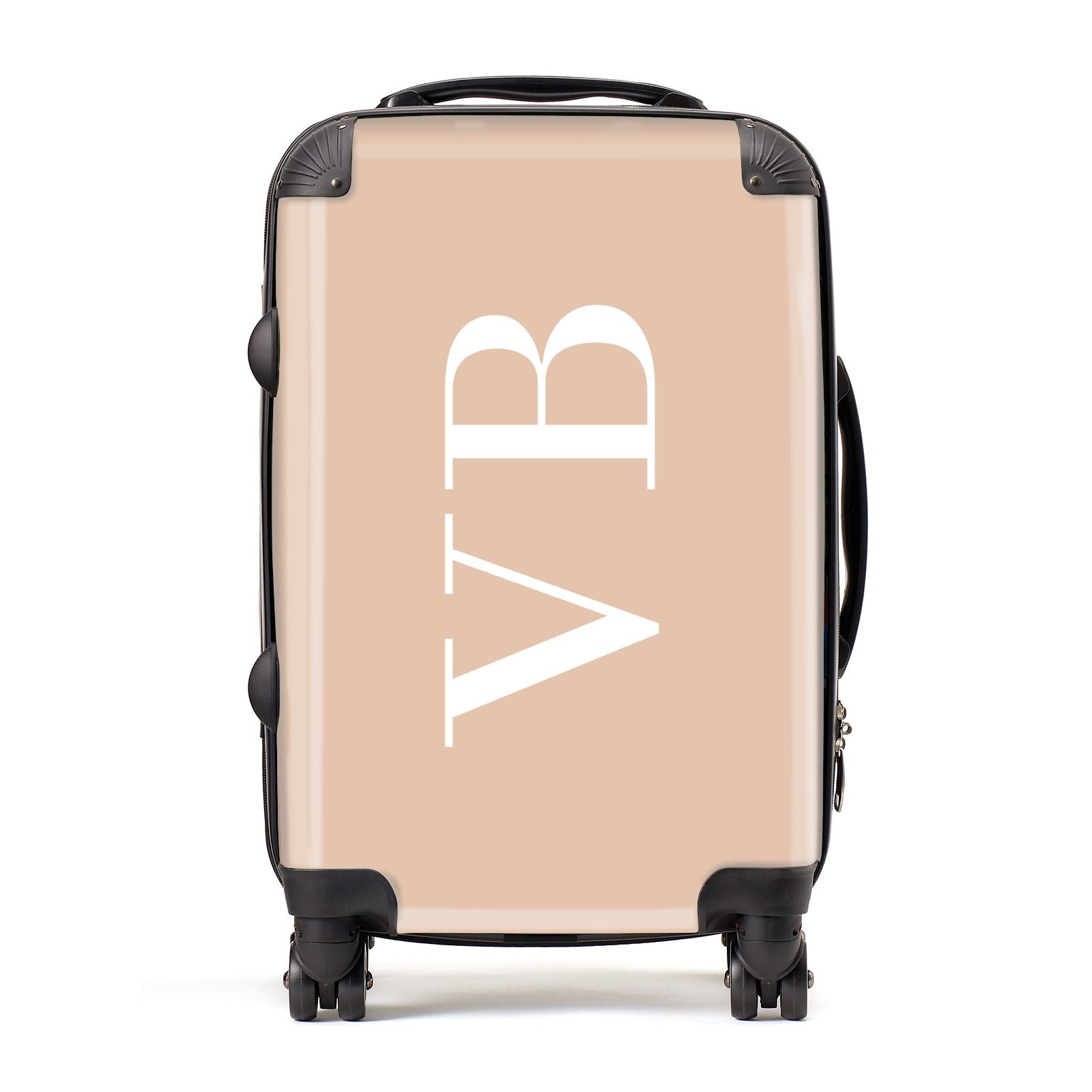 Nude And White Personalised Suitcase
