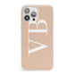 Nude And White Personalised iPhone 13 Pro Max Clear Bumper Case