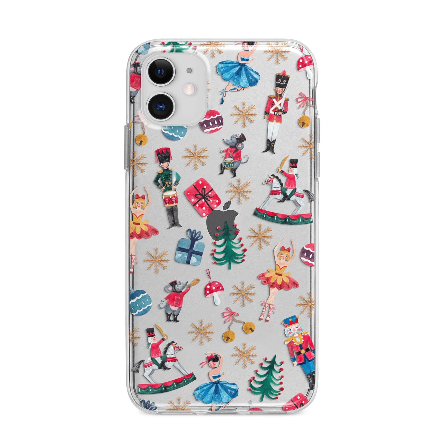 Nutcracker Apple iPhone 11 in White with Bumper Case
