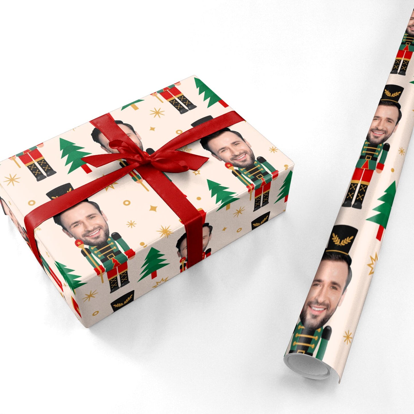 Nutcracker Face Photo Personalised Personalised Wrapping Paper