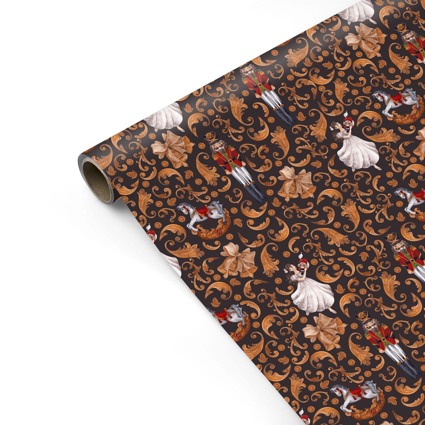 Nutcracker Gold Personalised Gift Wrap