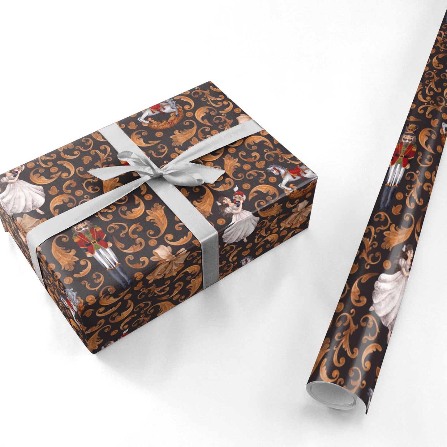 Nutcracker Gold Personalised Wrapping Paper