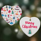 Nutcracker Heart Decoration on Christmas Background