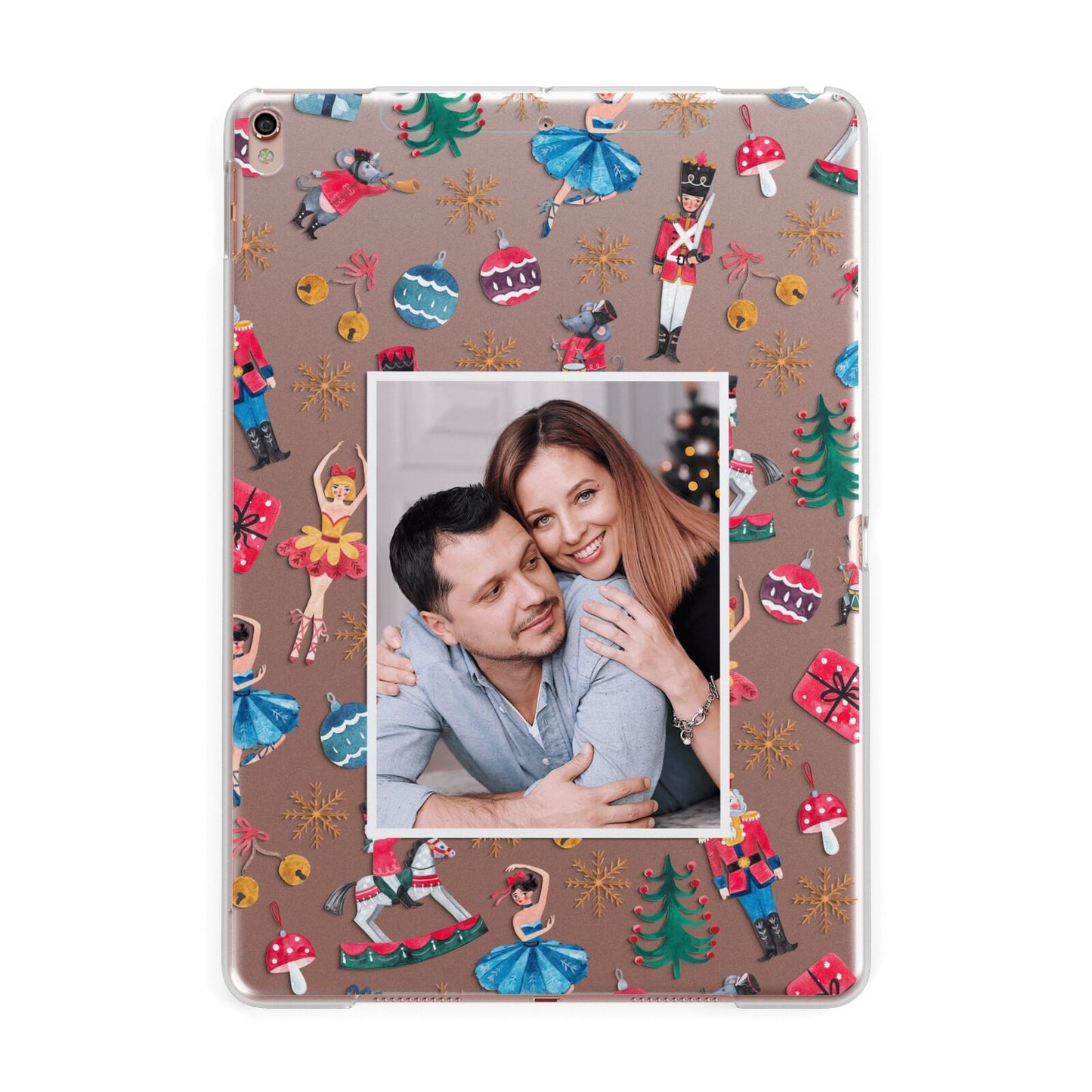 Nutcracker Personalised Photo Apple iPad Rose Gold Case