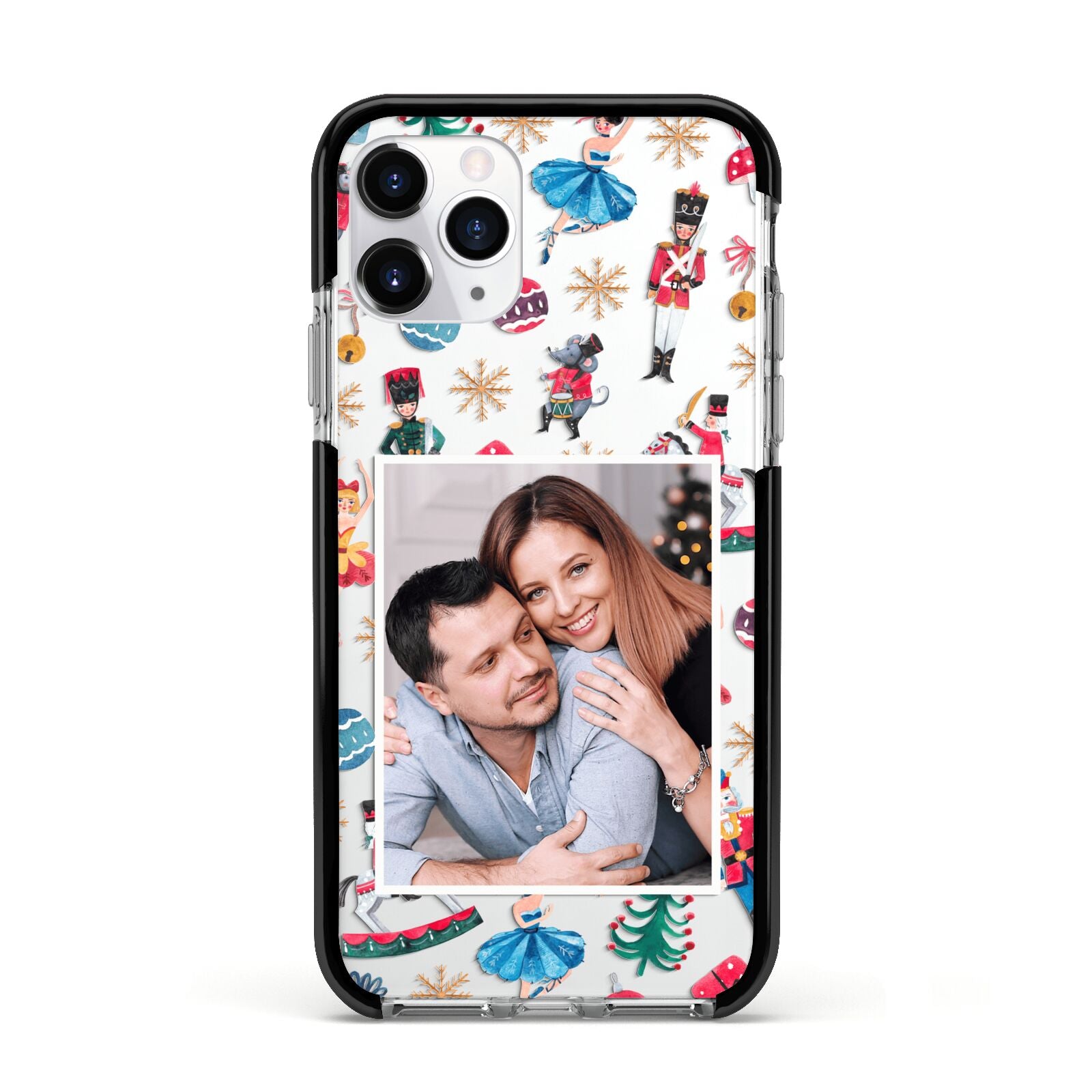 Nutcracker Personalised Photo Apple iPhone 11 Pro in Silver with Black Impact Case