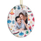 Nutcracker Personalised Photo Circle Decoration Side Angle