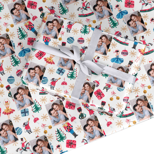 Nutcracker Personalised Photo Custom Wrapping Paper