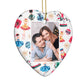 Nutcracker Personalised Photo Heart Decoration Side Angle